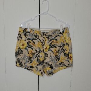Old Navy High Waist Yellow and Black Shorts